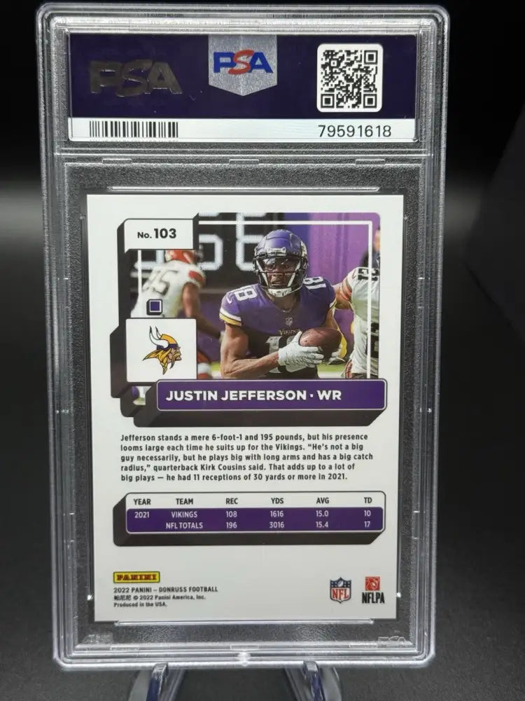 2022 Panini Donruss - Justin Jefferson #103 Press Proof Premium