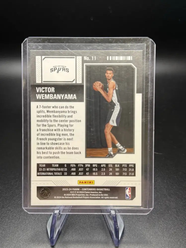 2023-24 Panini Contenders - Season Ticket Victor Wembanyama #11 (RC)
