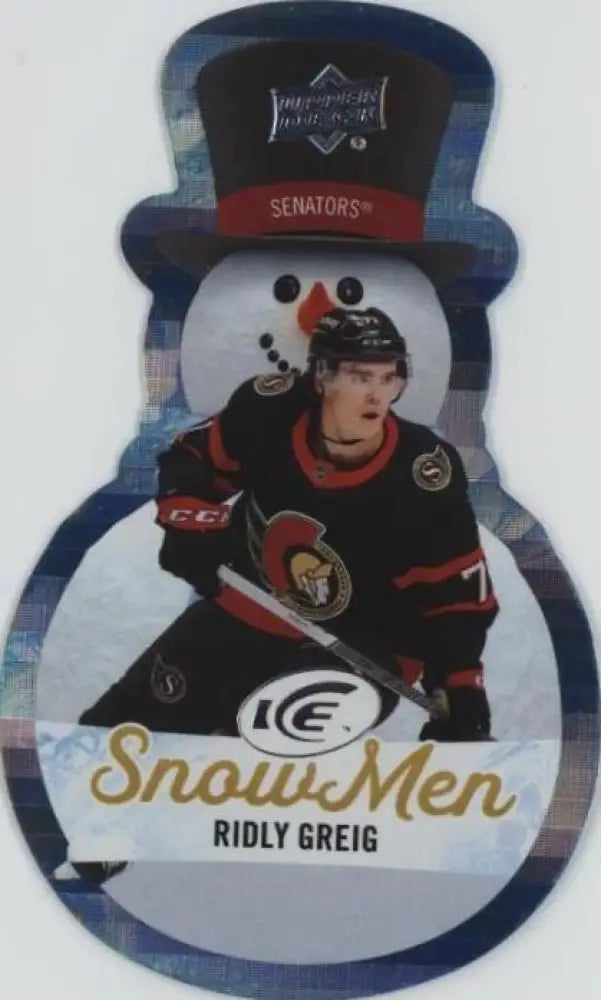 2023-24 Upper Deck Ice - Snow Men Rookies Ridly Greig #SM-39 (RC)