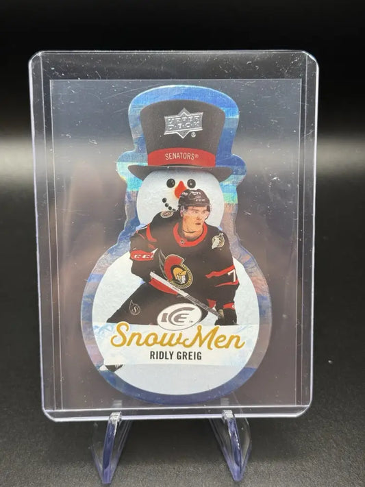 2023-24 Upper Deck Ice - Snow Men Rookies Ridly Greig #SM-39 (RC)