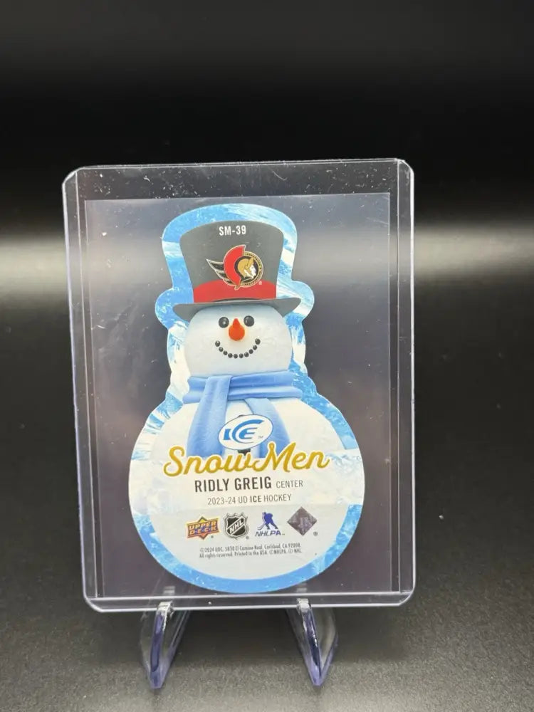 2023-24 Upper Deck Ice - Snow Men Rookies Ridly Greig #SM-39 (RC)