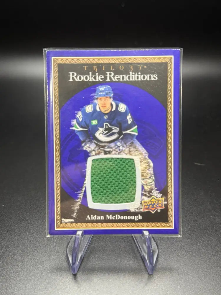 2023-24 Upper Deck Trilogy - Rookie Renditions Aidan McDonough #RR-21 Jersey...