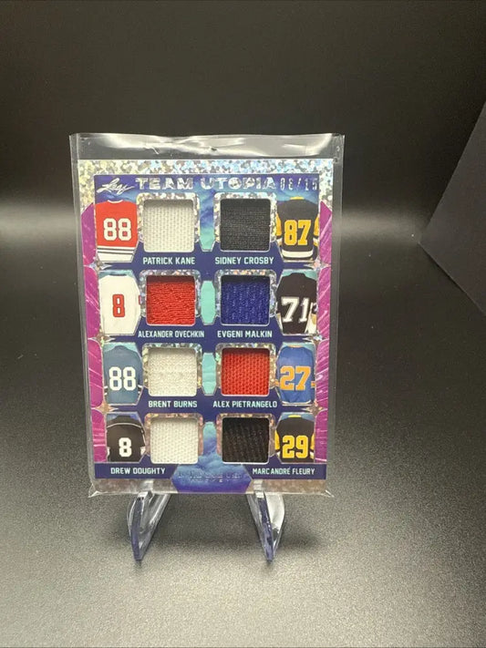 2023 Leaf In The Game Used Hockey Team Utopia Multi-Player Relic Card – #06/15