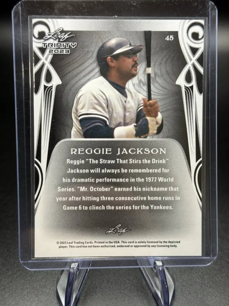 2023 Leaf Trinity Mega Box - Reggie Jackson #45