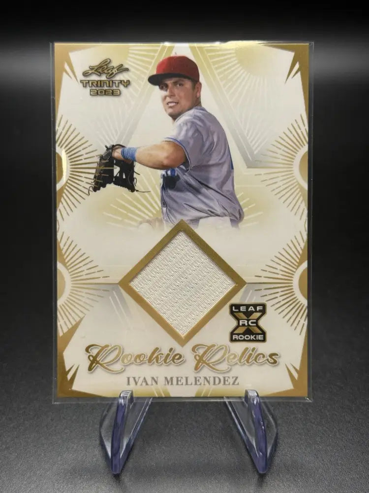 2023 Leaf Trinity Mega Box - Rookie Relics Ivan Melendez #RR-23 (MEM, RC)