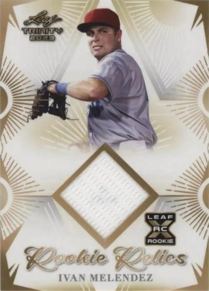 2023 Leaf Trinity Mega Box - Rookie Relics Ivan Melendez #RR-23 (MEM, RC)