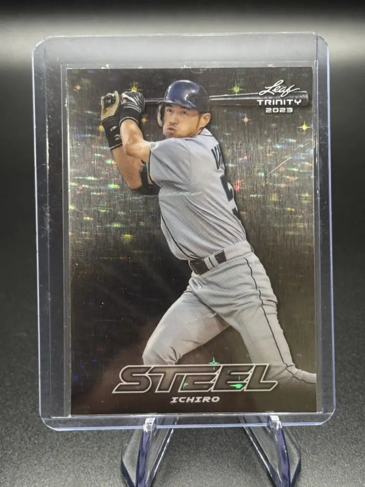 2023 Leaf Trinity Mega Box - Steel Ichiro Suzuki #S-34 Silver Stars & Dots