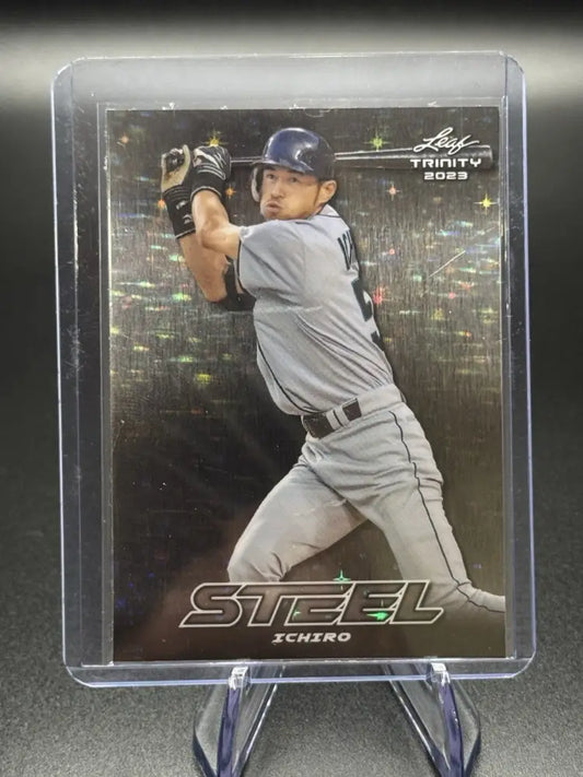 2023 Leaf Trinity Mega Box - Steel Ichiro Suzuki #S-34 Silver Stars & Dots