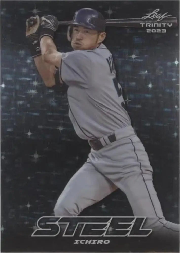 2023 Leaf Trinity Mega Box - Steel Ichiro Suzuki #S-34 Silver Stars & Dots