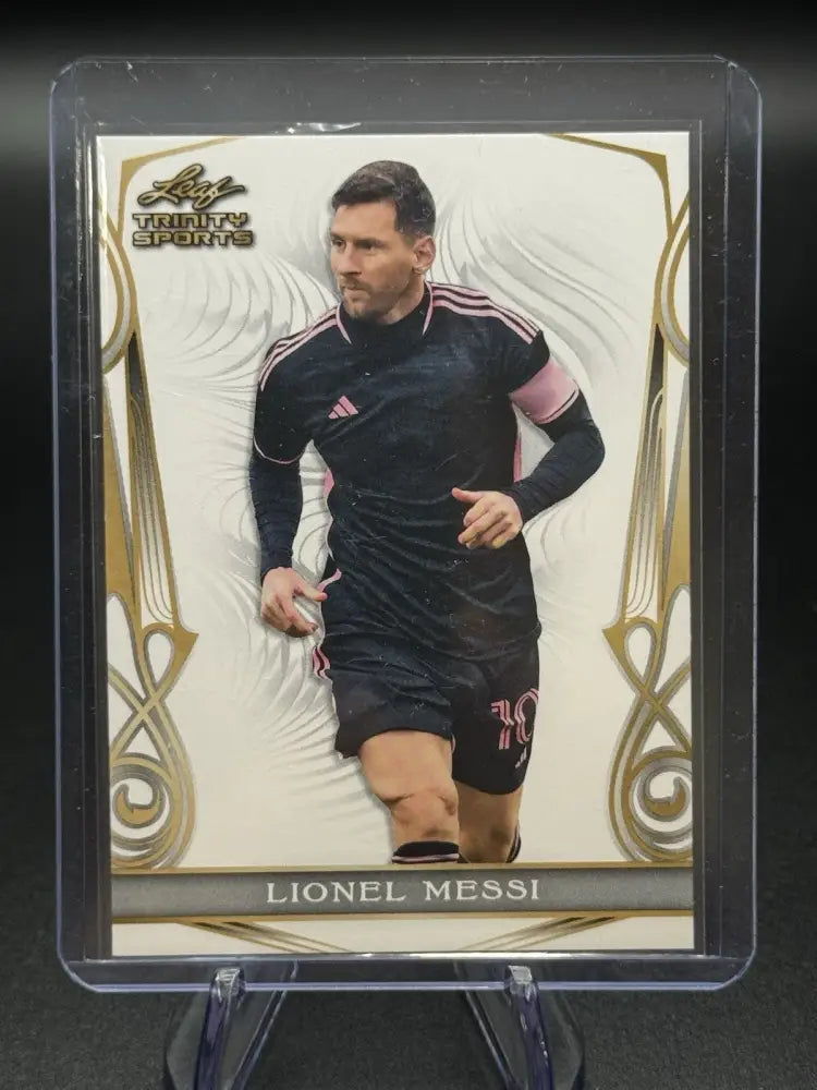 2023 Leaf Trinity Sports Lionel Messi Inter Miami Debut Card Soccer GOAT