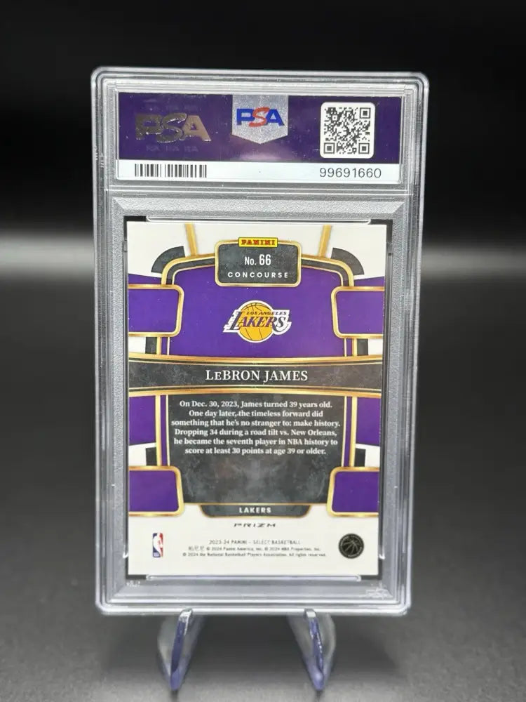 2023 Select LeBron James Tectonic #66 PSA 10 Gem Mint Lakers Insert 🔥