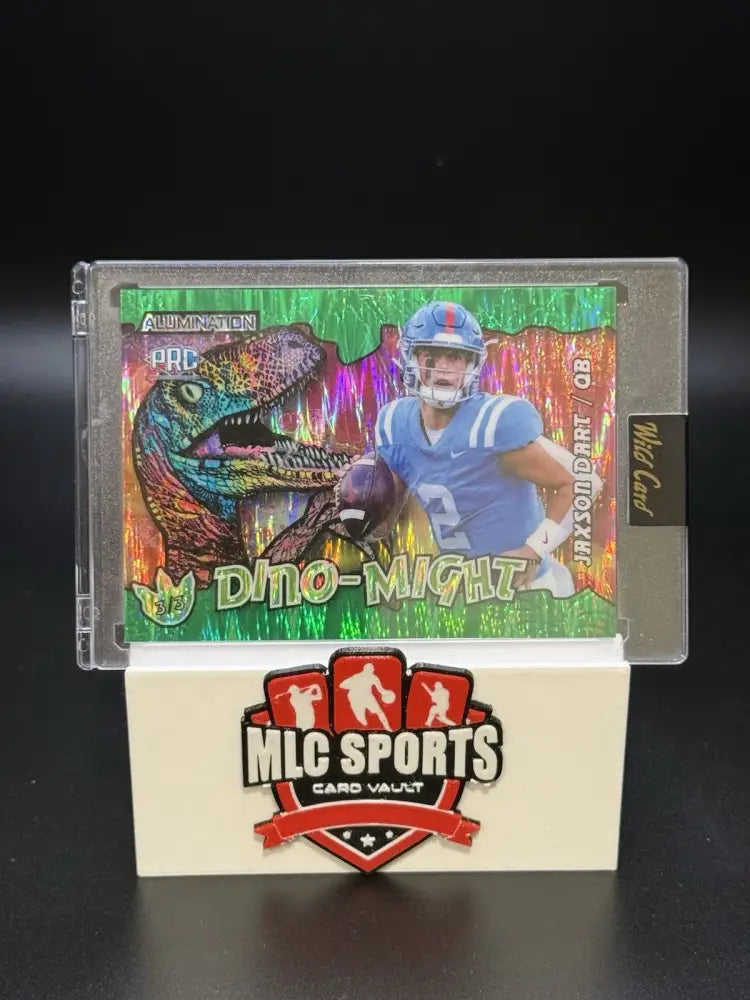 2023 Wild Card Alumination Dino-Might Jaxson Dart RC 3/3 Ultra-Low Serial