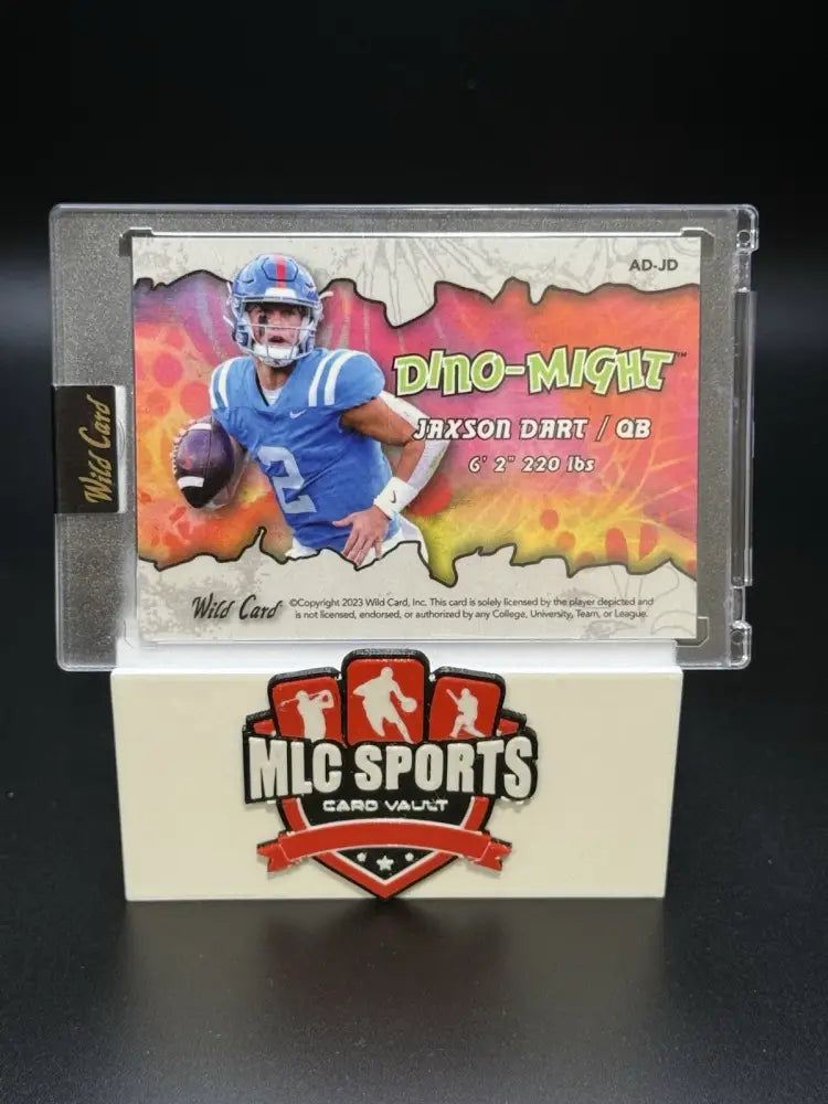 2023 Wild Card Alumination Dino-Might Jaxson Dart RC 3/3 Ultra-Low Serial
