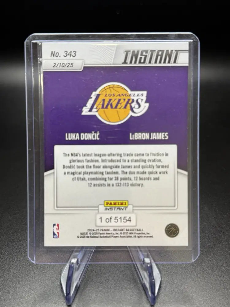 2024-25 Panini Instant - LeBron James, Luka Dončić #1 /5154
