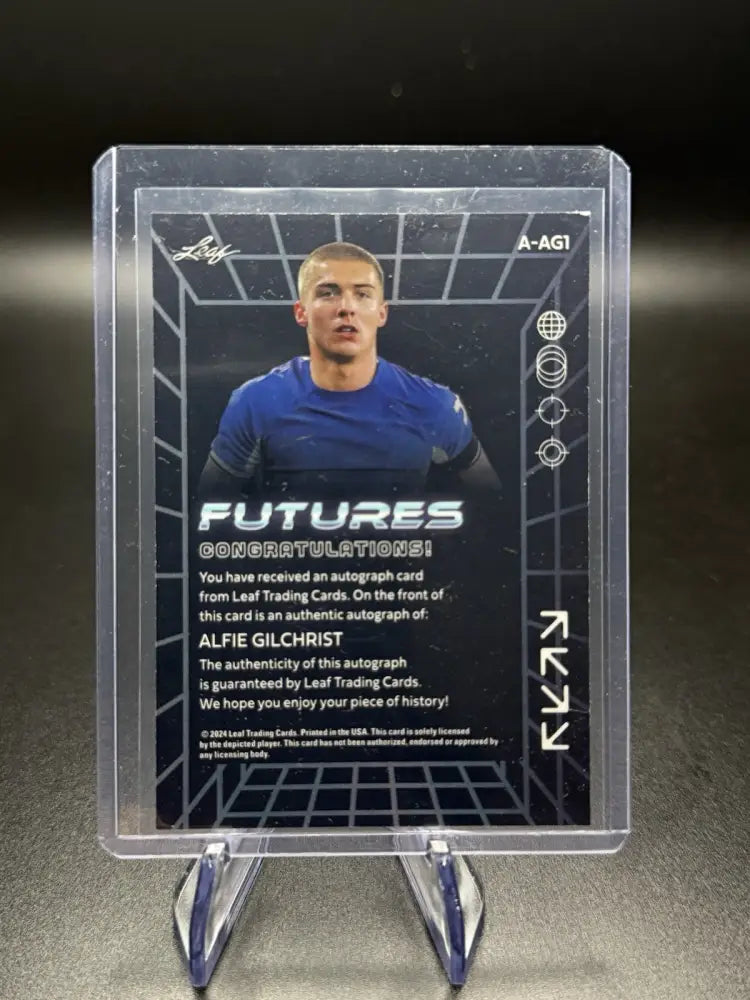 2024 Leaf Futures Alfie Gilchrist Auto RC #137/149 Chelsea Rookie Soccer Card