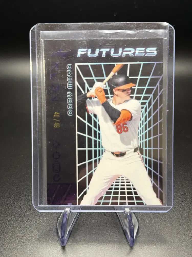 2024 Leaf Futures Coby Mayo Black /49 Baltimore Orioles Prospect Rare SP