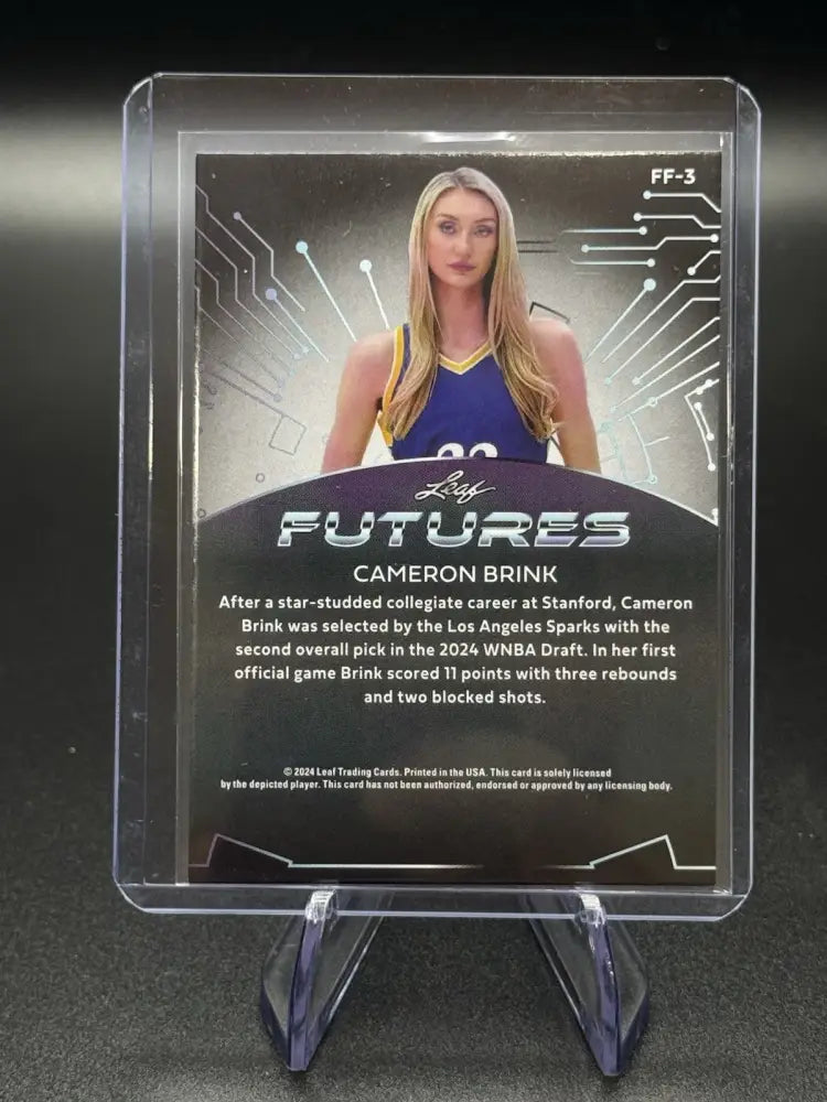 2024 Leaf Futures - Future Foil Cameron Brink #FF-3 Bronze (RC)
