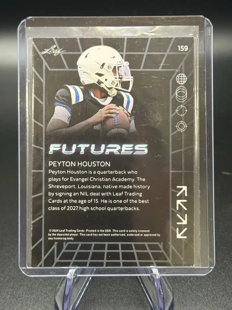 2024 Leaf Futures - Peyton Houston #159 Purple /49 (RC)