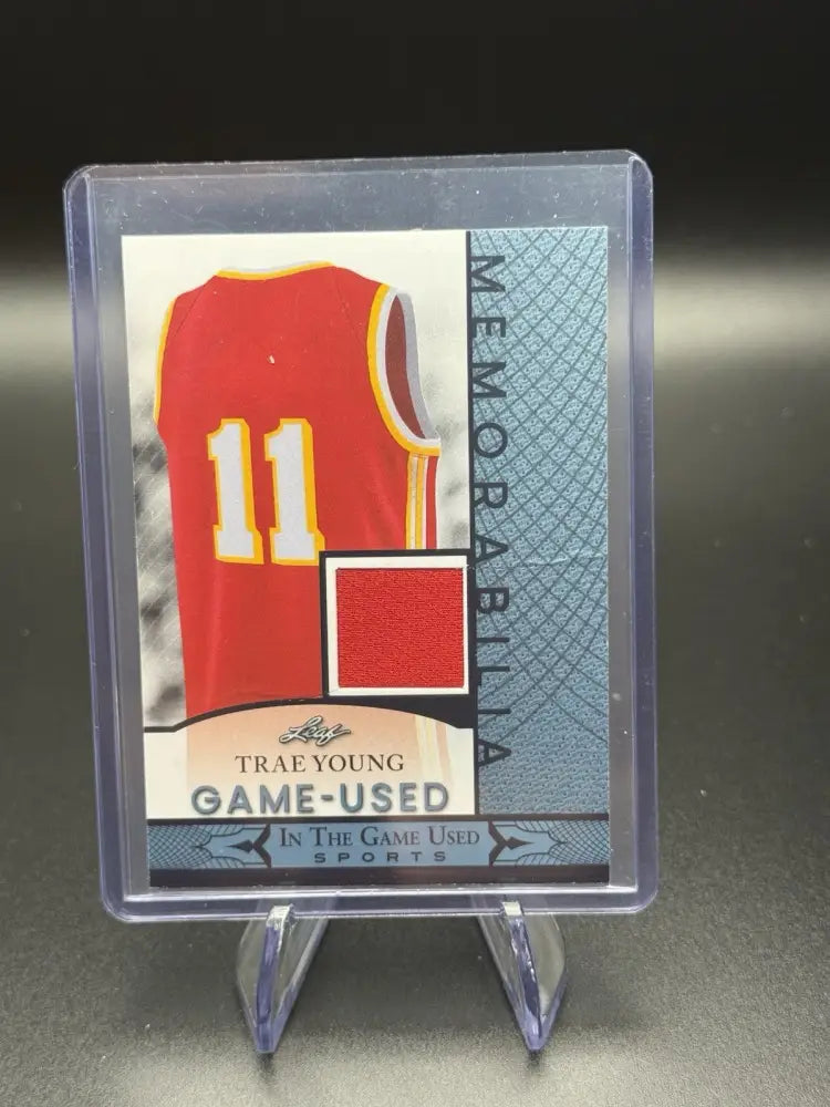 2024 Leaf Trae Young Game-Used Jersey Memorabilia Card | Atlanta Hawks