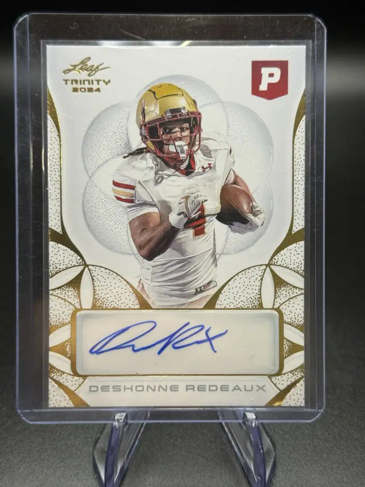 2024 Leaf Trinity Deshonne Redeaux Rookie Auto RC Gold Foil Autograph 🔥