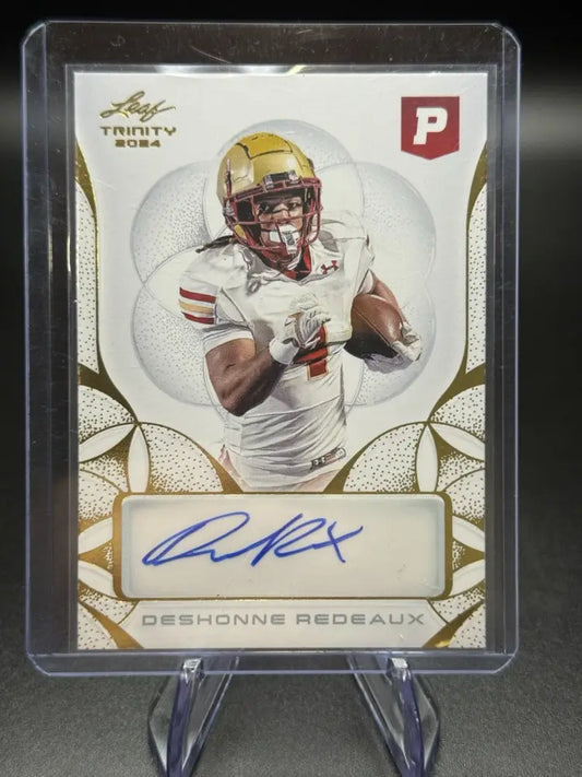 2024 Leaf Trinity Deshonne Redeaux Rookie Auto RC Gold Foil Autograph 🔥