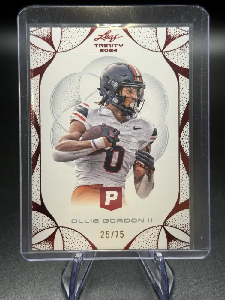 2024 Leaf Trinity Ollie Gordon II /75 Pristine Auction SP Oklahoma State Cowboys