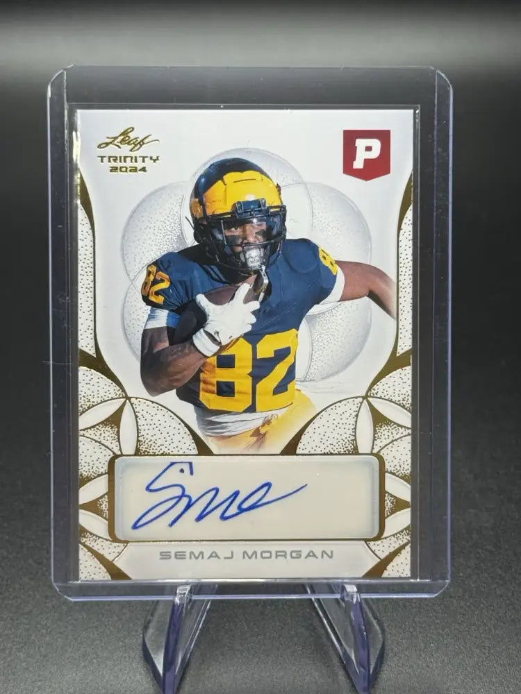 2024 Leaf Trinity Semaj Morgan Autograph Rookie Card #BA-SM1