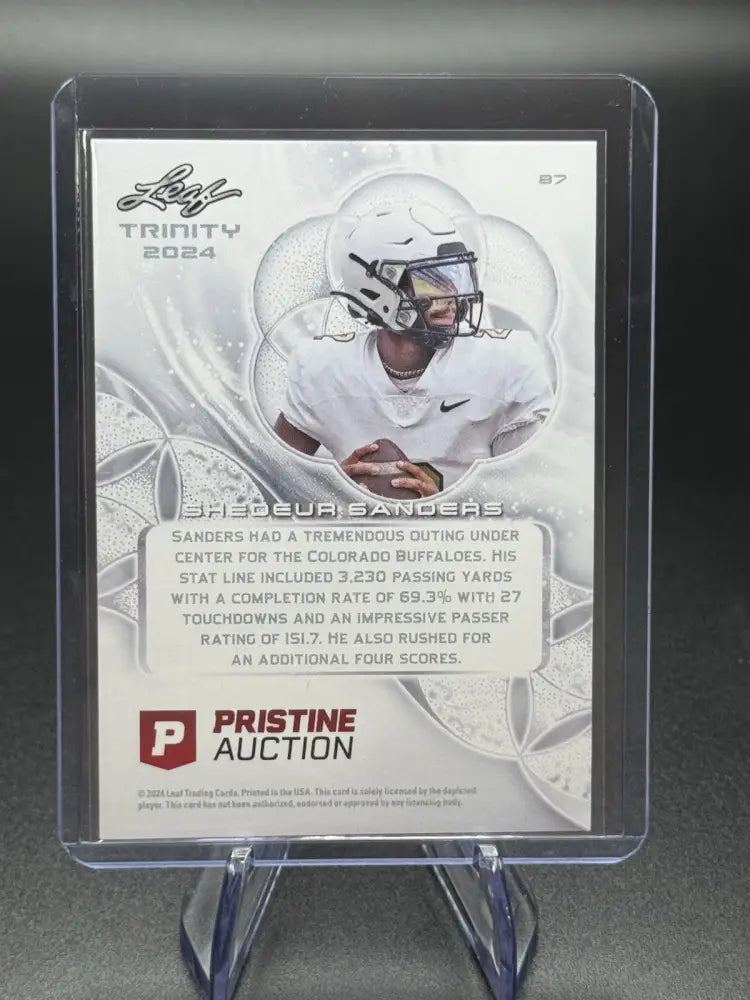 2024 Leaf Trinity Shedeur Sanders Rookie Card | Notre Dame / Colorado QB