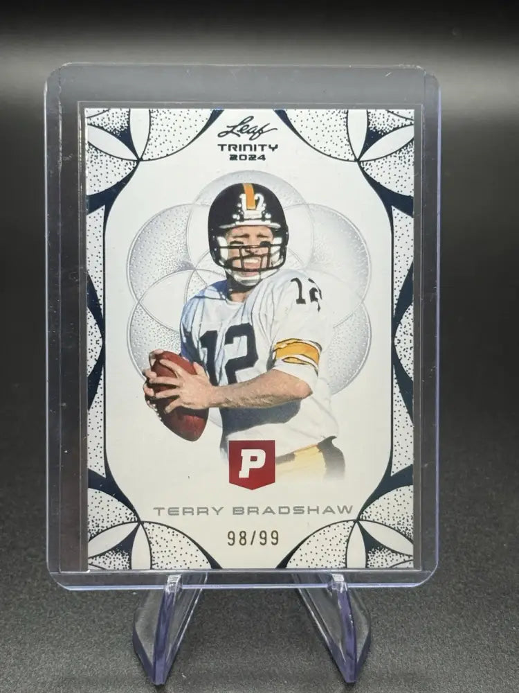 2024 Leaf Trinity Terry Bradshaw #98/99 Pittsburgh Steelers HOF QB SSP 🔥