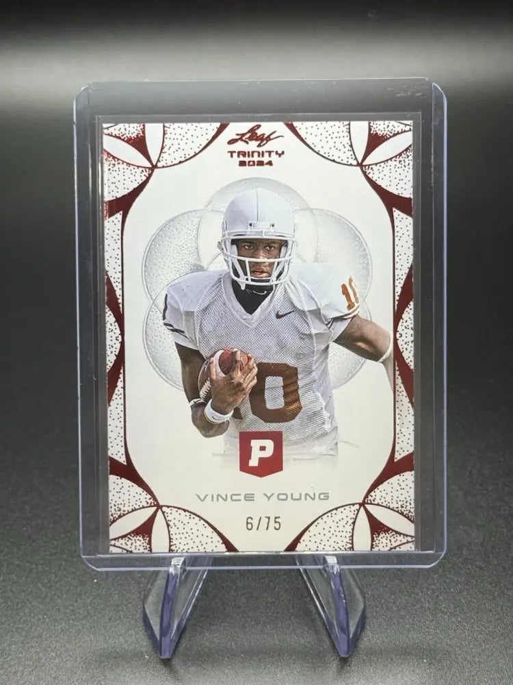 2024 Leaf Trinity Vince Young #6/75 Pristine Parallel Short Print Texas Titans