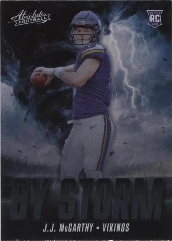 2024 Panini Absolute - By Storm J.J. McCarthy #BS-JMY (RC)