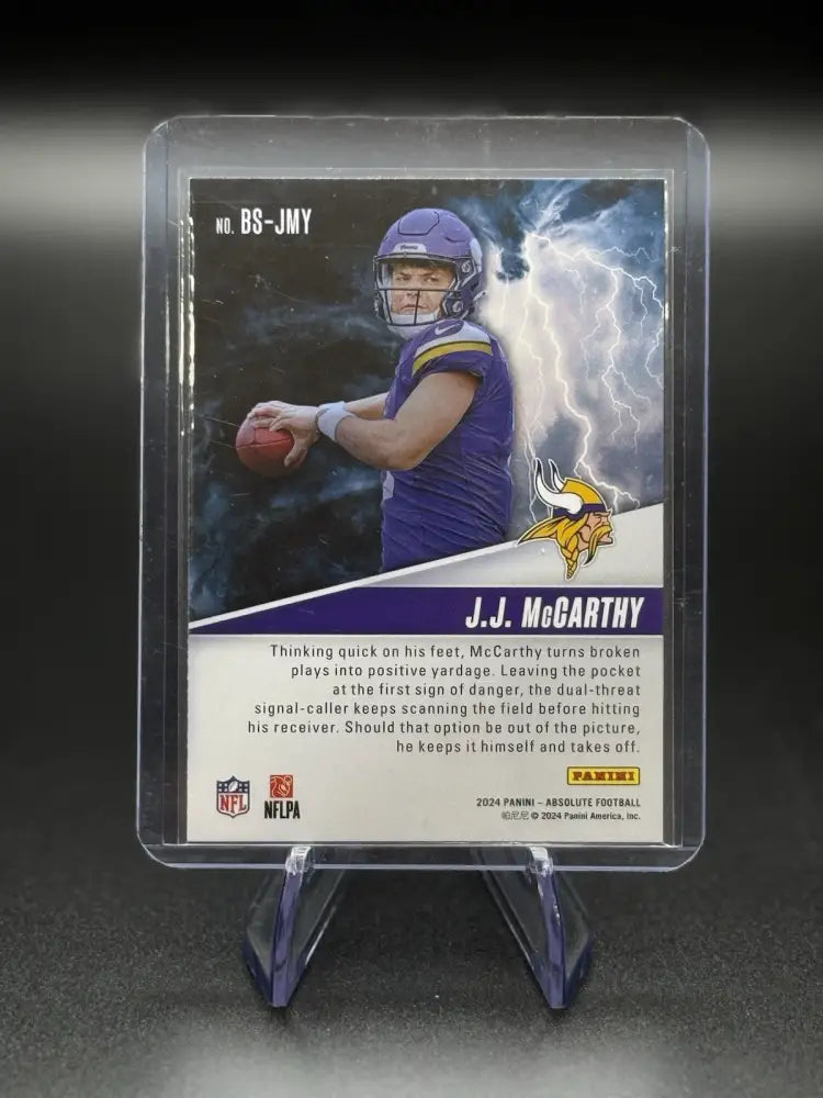 2024 Panini Absolute - By Storm J.J. McCarthy #BS-JMY (RC)