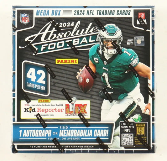 2024 Panini Absolute Football Card Factory Sealed Mega Box