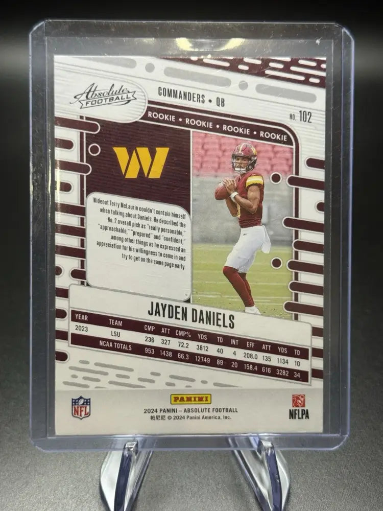 2024 Panini Absolute - Rookies Jayden Daniels #102 (RC)
