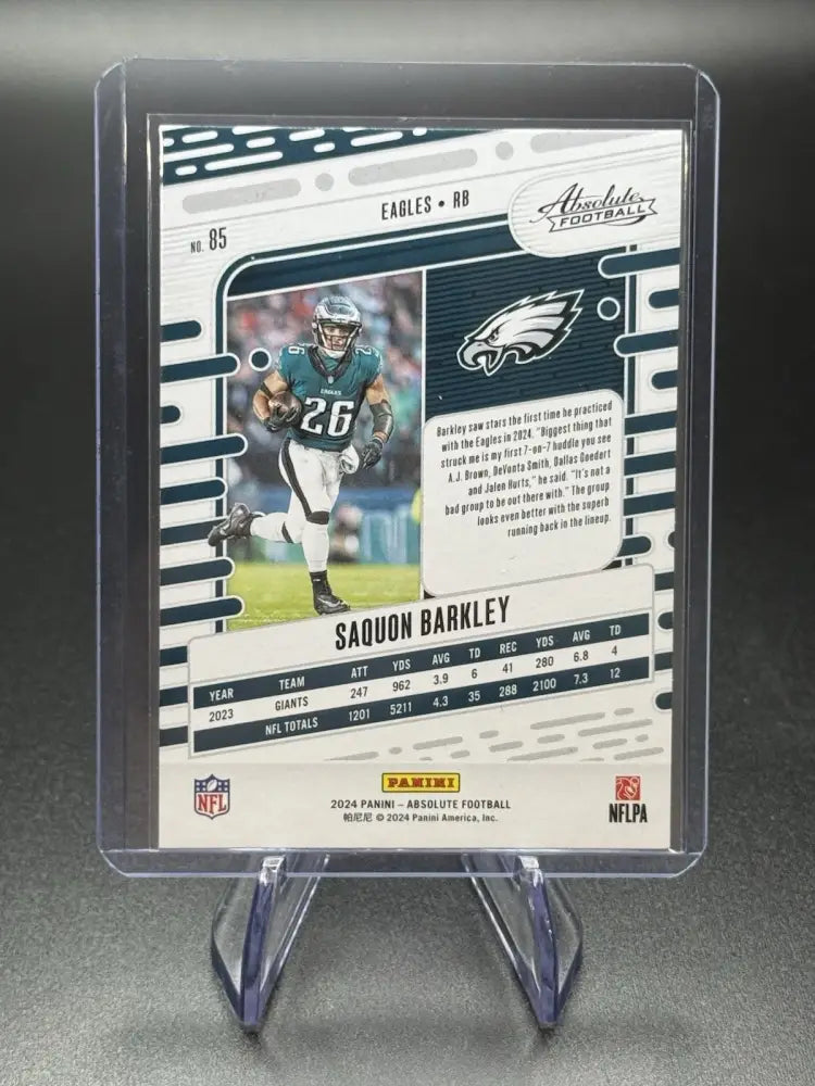 2024 Panini Absolute - Saquon Barkley #85 Green