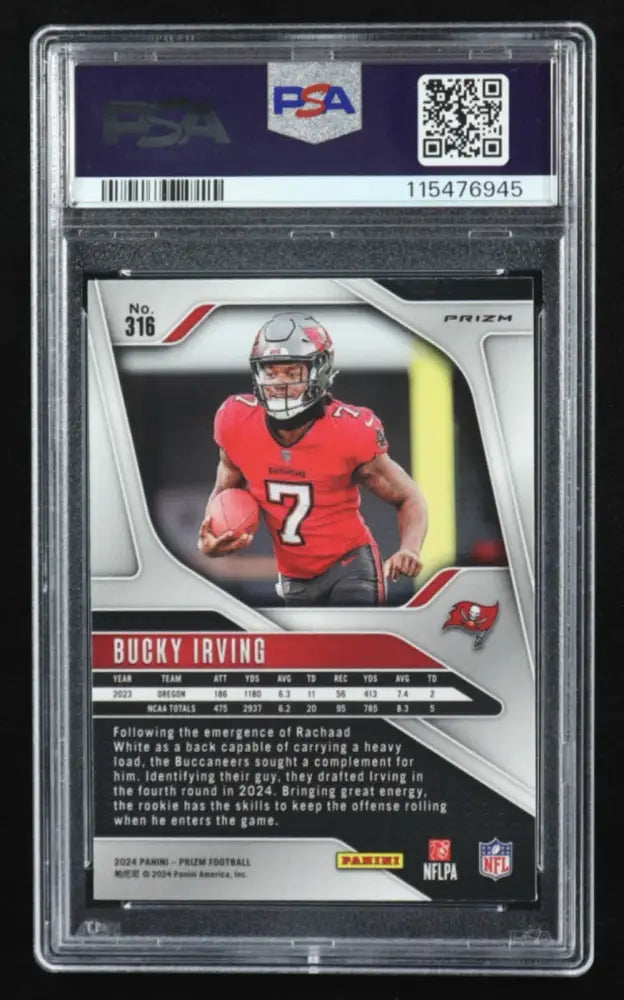 2024 Panini Prizm - Rookies Bucky Irving #316 Silver Prizm (RC)