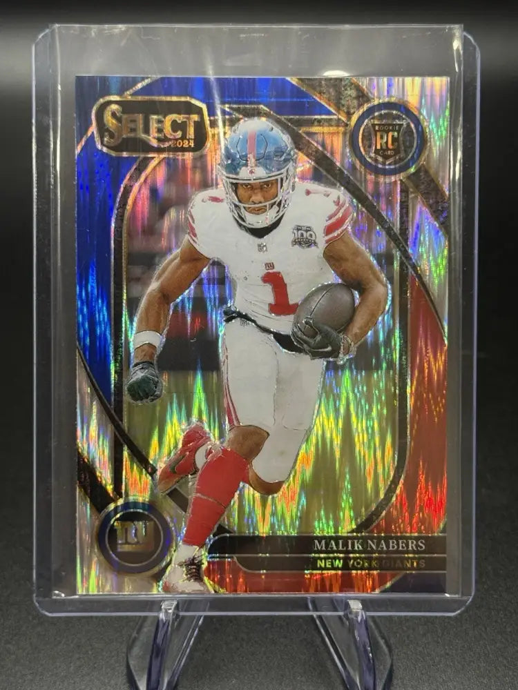 2024 Panini Select Malik Nabers Rookie Club Level Prizm RC New York Giants