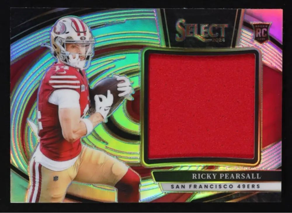 2024 Panini Select Ricky Pearsall Rookie RC Red Patch Relic #140/149 49ers
