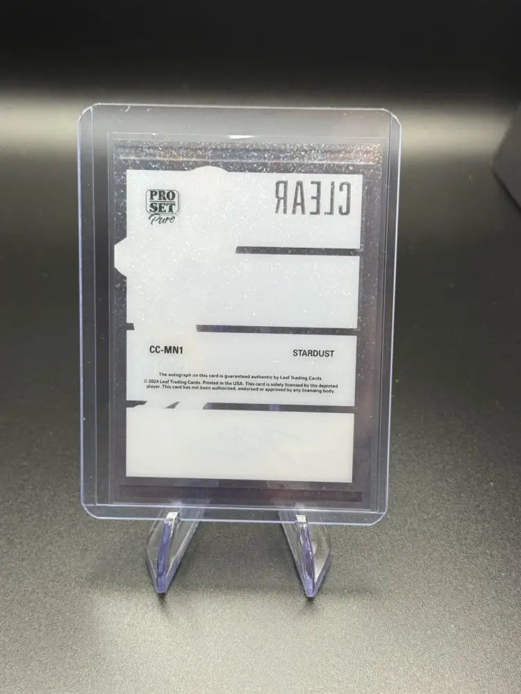 2024 Pro Set Pure Clear Choice Stardust Malik Nabers Auto 5/6 (5/6) Giants RC