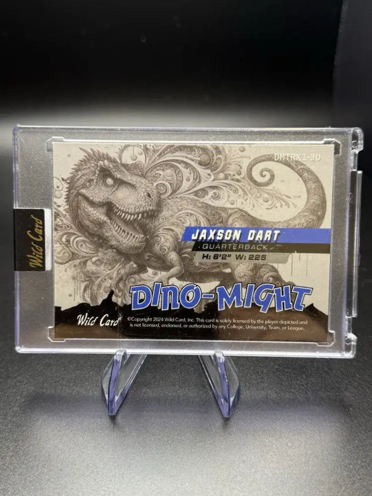 2024 Wild Card Alumination Dino-Might Jaxson Dart Rookie RC #/25 SSP QB Ole Miss