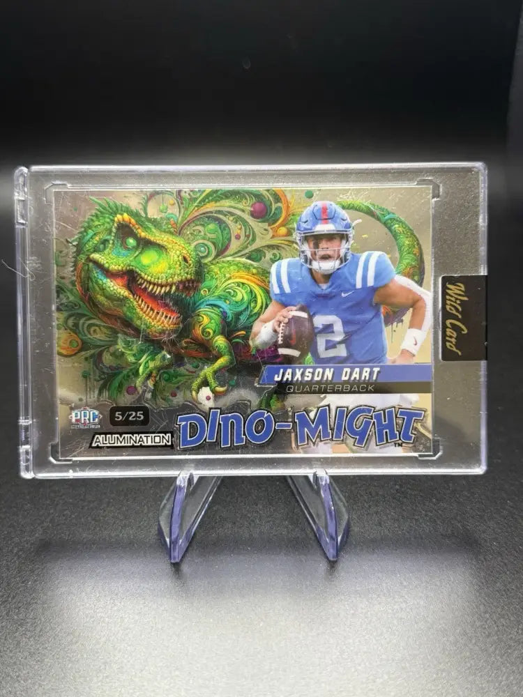 2024 Wild Card Alumination Dino-Might Jaxson Dart Rookie RC #/25 SSP QB Ole Miss