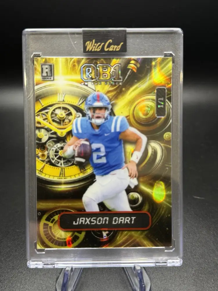 2024 Wild Card Alumination QB1 Jaxson Dart Rookie RC 1/1 SSP Ole Miss QB Rare