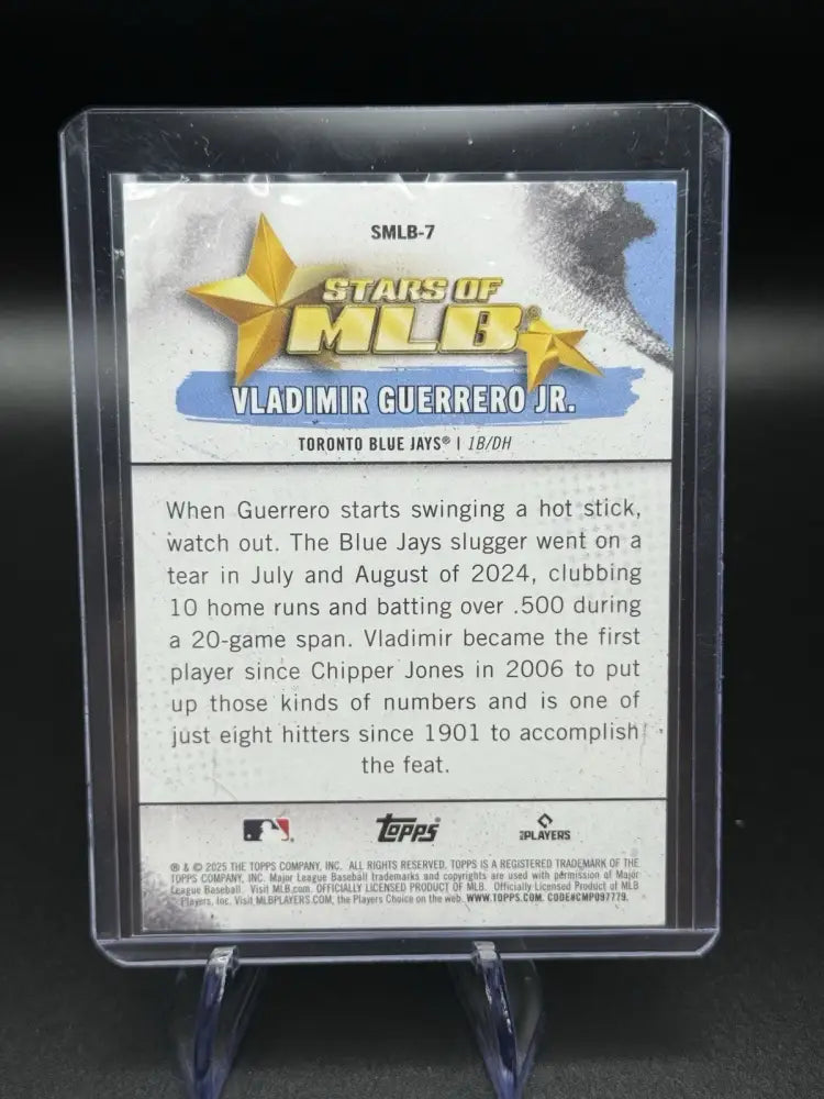 2025 Topps Series 1 - Stars of Mlb Vladimir Guerrero Jr. #SMLB-7
