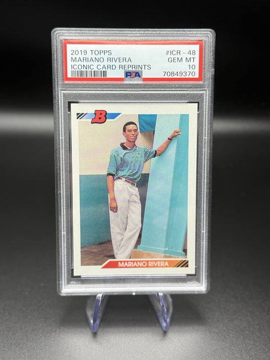 2019 Topps Mariano Rivera Iconic Card Reprint #ICR-48 PSA 10 Gem Mint HOF