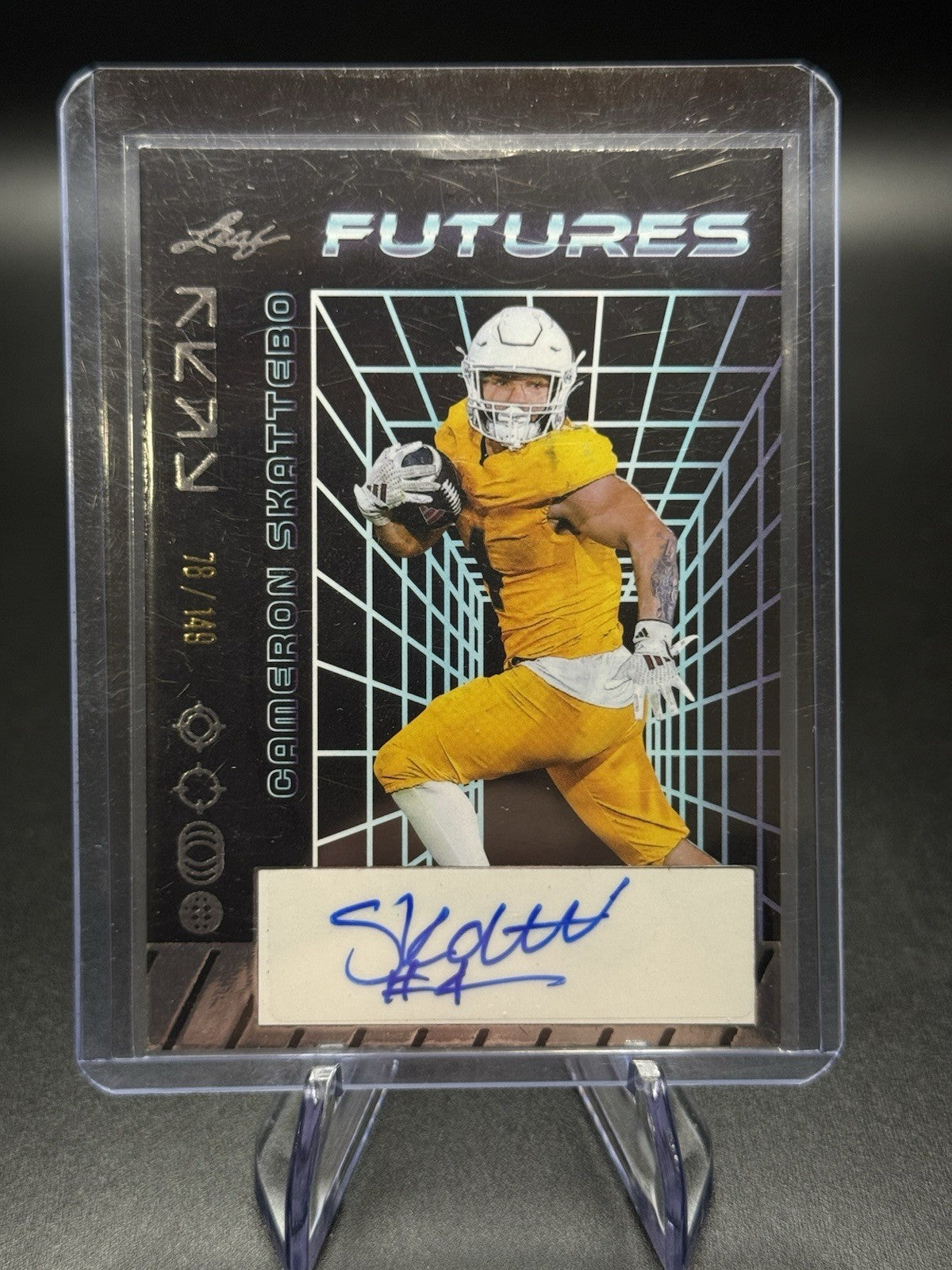 2024 Leaf Futures Cameron Skattebo Autograph Rookie Card #78/149