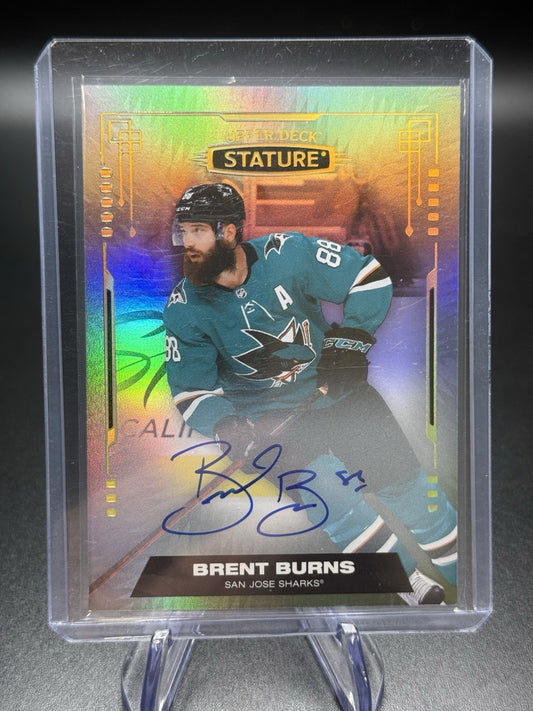 Brent Burns 2021-22 Upper Deck Stature Autograph Auto San Jose Sharks #90