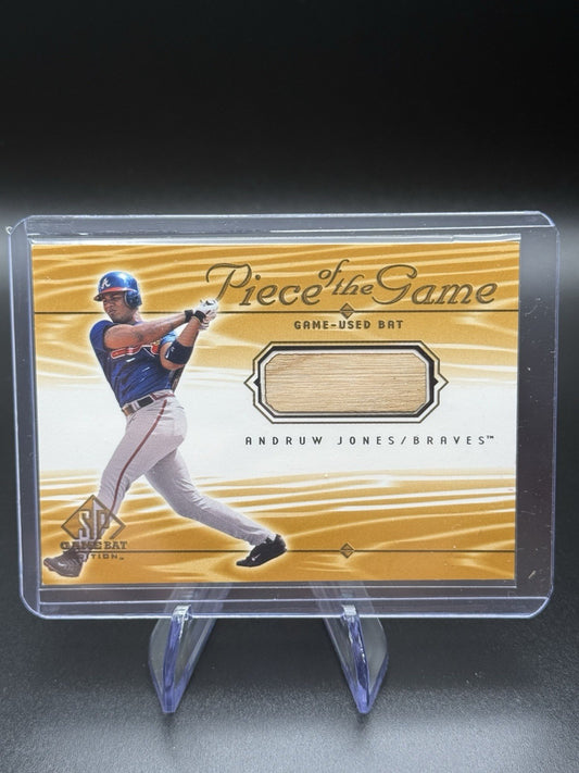 2000 Upper Deck SP Game Bat Edition ANDRUW JONES Relic Piece of the Game  BRAVES