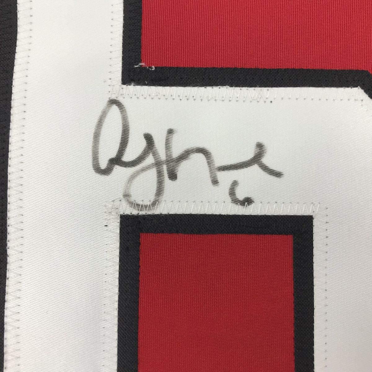 Autographed/Signed Andy Greene New Jersey Red Hockey Jersey PSA/DNA COA