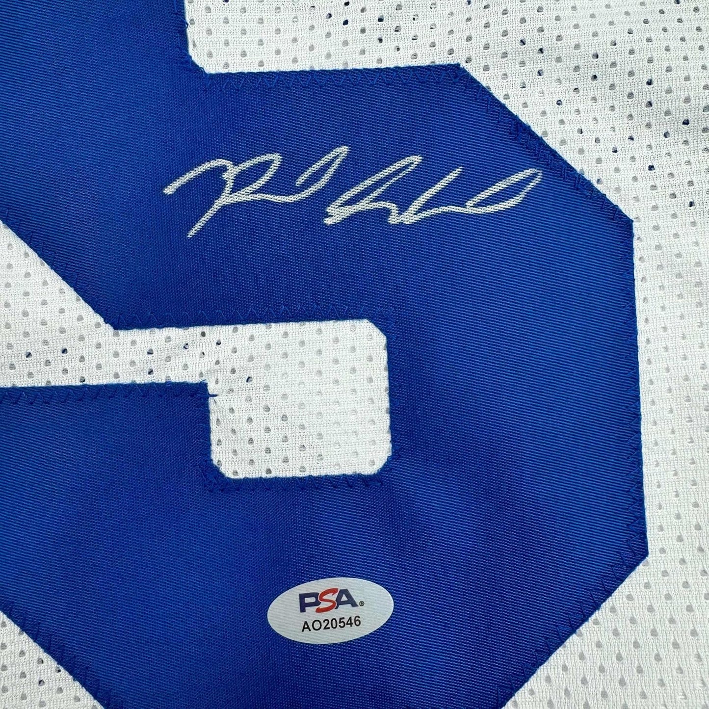 Framed Autographed/Signed Reed Sheppard 35x39 Kentucky White College Basketball Jersey PSA COA