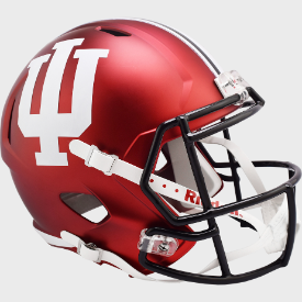 Indiana Hoosiers Full Size Speed Replica Football Helmet Anodized Crimson - NCAA